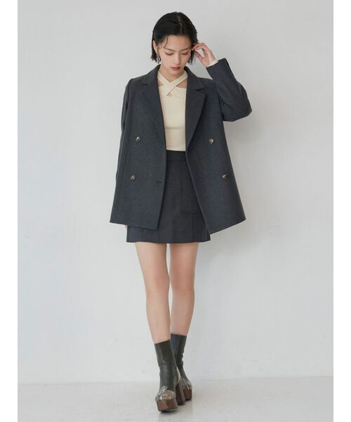 MURUA（ムルーア）の「ウエスタンステッチミドルブーツ（ブーツ・レディース・カーキ/ブラック・22.5/24.5/23.5）」の7枚目の写真