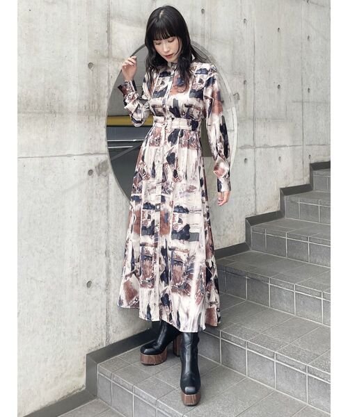 MURUA（ムルーア）の「ウエスタンステッチミドルブーツ（ブーツ・レディース・カーキ/ブラック・22.5/24.5/23.5）」の18枚目の写真