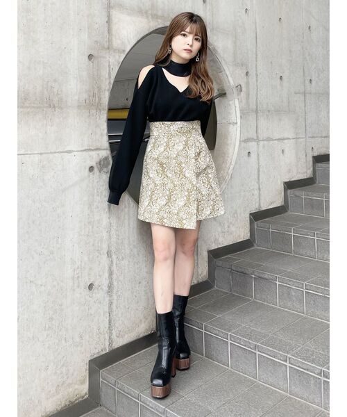 MURUA（ムルーア）の「ウエスタンステッチミドルブーツ（ブーツ・レディース・カーキ/ブラック・22.5/24.5/23.5）」の19枚目の写真