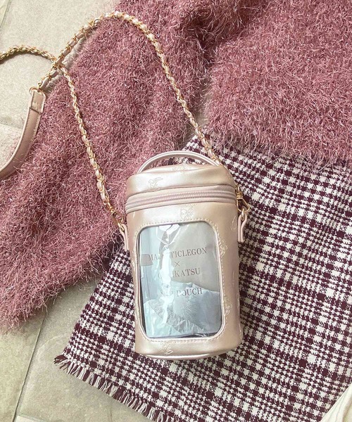 MAJESTIC LEGON(マジェスティックレゴン)の「フローラルぬいポーチ(ポーチ・レディース・アイボリー/ベージュ/ブラウン/イエロー/ピンク・FREE)」の5枚目の写真