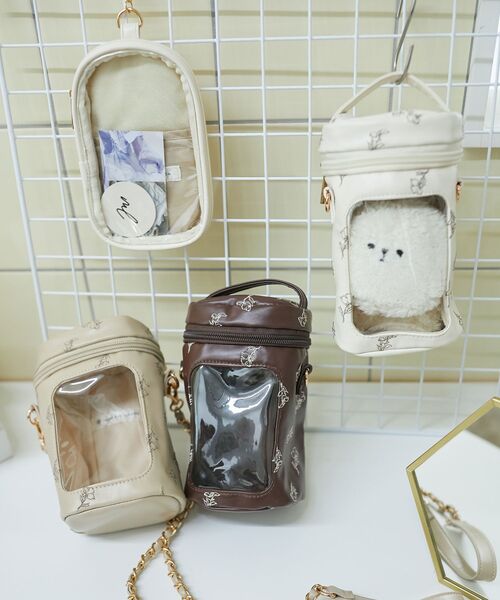 MAJESTIC LEGON(マジェスティックレゴン)の「フローラルぬいポーチ(ポーチ・レディース・アイボリー/ベージュ/ブラウン/イエロー/ピンク・FREE)」の11枚目の写真