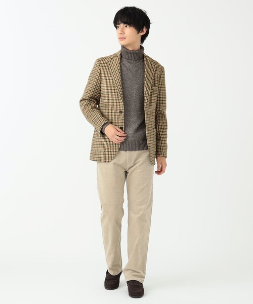 BEAMS HEART（ビームスハート）の「BEAMS HEART / MOON ツイード チェック 3ボタン ジャケット 23AW（テーラードジャケット・メンズ・ベージュ/グレー/ネイビー・LARGE/SMALL/X-LARGE/MEDIUM）」の15枚目の写真