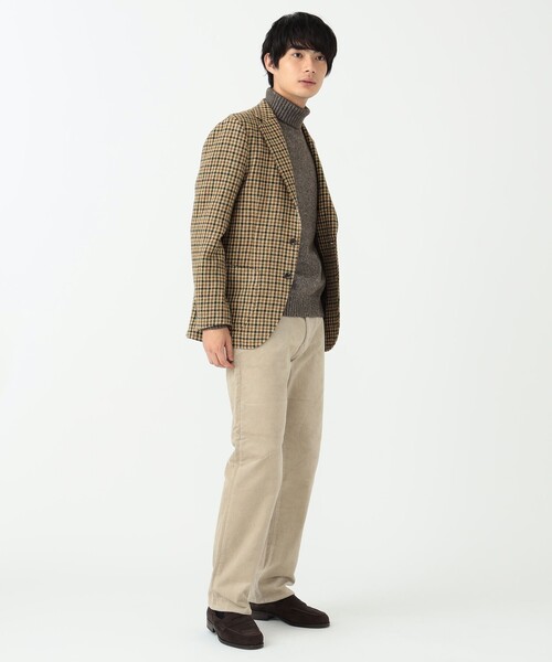 BEAMS HEART（ビームスハート）の「BEAMS HEART / MOON ツイード チェック 3ボタン ジャケット 23AW（テーラードジャケット・メンズ・ベージュ/グレー/ネイビー・LARGE/SMALL/X-LARGE/MEDIUM）」の14枚目の写真