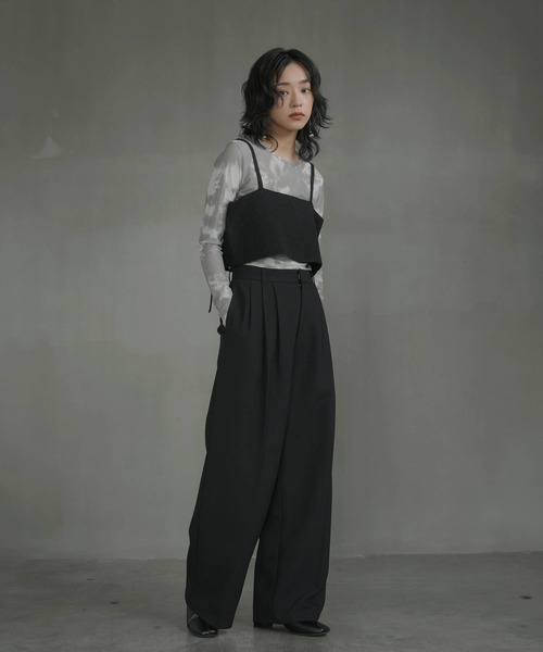 hellam（へラム）の「杢起毛糸　ビスチェセットプルオーバー（ニット/セーター・レディース・ダークグレー/アイボリー/ブラック/グレー・FREE）」の22枚目の写真