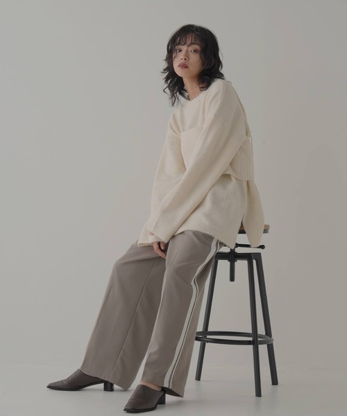 hellam（へラム）の「杢起毛糸　ビスチェセットプルオーバー（ニット/セーター・レディース・ダークグレー/アイボリー/ブラック/グレー・FREE）」の19枚目の写真