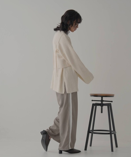 hellam（へラム）の「杢起毛糸　ビスチェセットプルオーバー（ニット/セーター・レディース・ダークグレー/アイボリー/ブラック/グレー・FREE）」の18枚目の写真