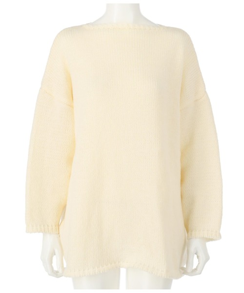 anap mimpi(アナップミンピ)の「ボートネック ゆったり ニット(ニット/セーター・レディース・アイボリー/ラベンダー/モカ・FREE)」の22枚目の写真