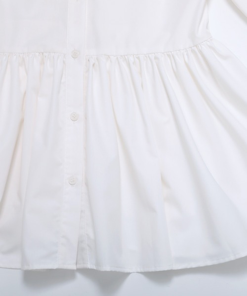 MERAKI（メラキ）の「[MERAKI]スカラップ襟フリルブラウス（シャツ/ブラウス・レディース・ブラック/ホワイト・S/M）」の14枚目の写真