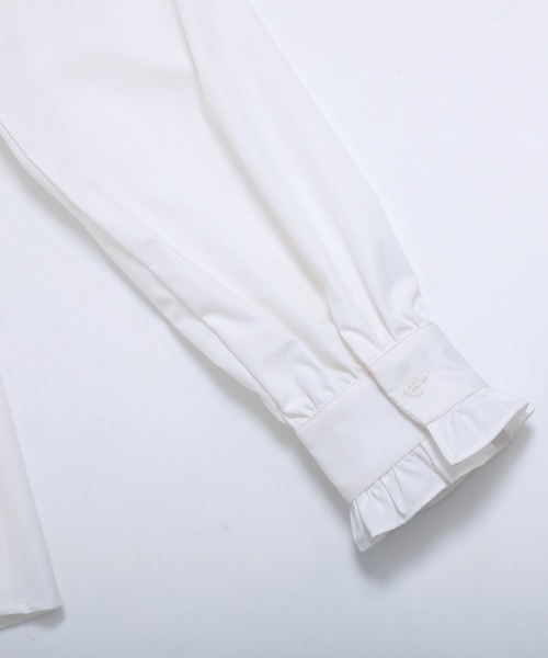 MERAKI（メラキ）の「[MERAKI]スカラップ襟フリルブラウス（シャツ/ブラウス・レディース・ブラック/ホワイト・S/M）」の15枚目の写真