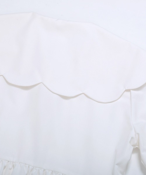 MERAKI（メラキ）の「[MERAKI]スカラップ襟フリルブラウス（シャツ/ブラウス・レディース・ブラック/ホワイト・S/M）」の16枚目の写真