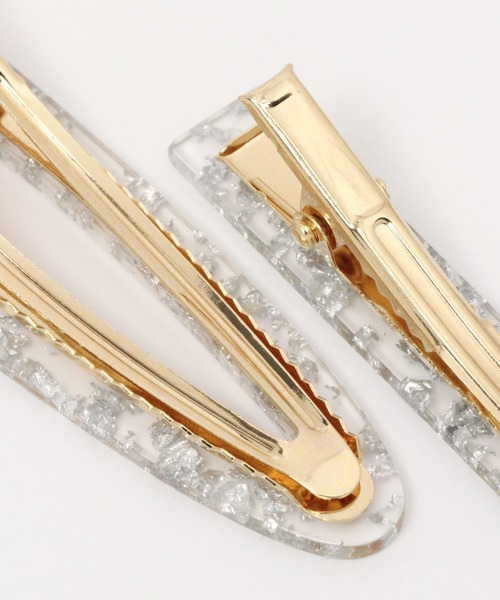 LAKOLE（ラコレ）の「クリア箔ヘアクリップ2点セット / 988883（バレッタ/ヘアクリップ・レディース・その他2/その他1・FREE）」の5枚目の写真