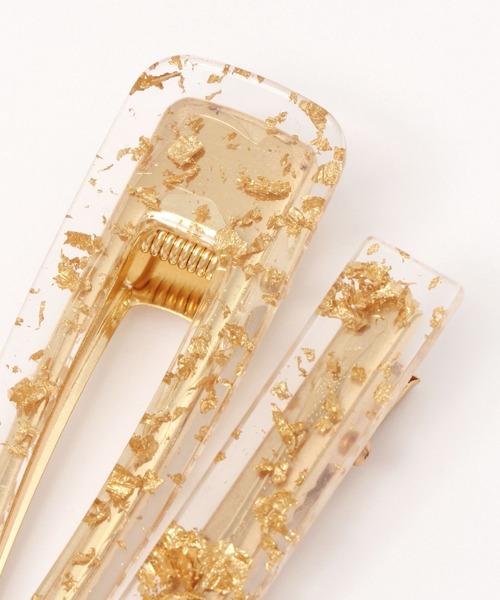 LAKOLE（ラコレ）の「クリア箔ヘアクリップ2点セット / 988883（バレッタ/ヘアクリップ・レディース・その他2/その他1・FREE）」の6枚目の写真