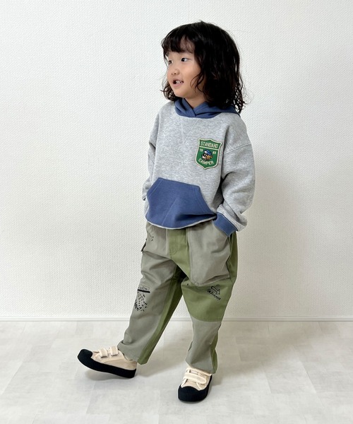 SKAPE(エスケープ)の「リメイクカーゴパンツ(カーゴパンツ・キッズ・グリーン/ベージュ・100cm/110cm/120cm/130cm/90cm)」の6枚目の写真