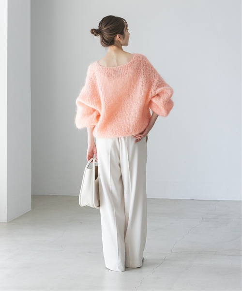 Noble（ノーブル）の「《追加2》【AMERICAN DREAMS】Vネックニット（ニット/セーター・レディース・ピンク/ホワイト/ライトグレー・SMALL）」の12枚目の写真