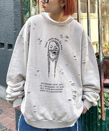 SOUNDSGOOOOD | 【SOUNDS GOOOOD / サウンズグッド】ヴィンテージライクダメージプリントスウェット(Tシャツ/カットソー)