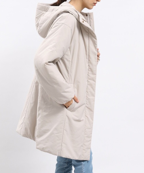 GLOBAL WORK Smile Seed Store（グローバルワーク スマイルシードストア）の「エアサーマルコート/704197（その他アウター・レディース・ブラック/アイボリー・MEDIUM/X-LARGE/SMALL/LARGE）」の9枚目の写真