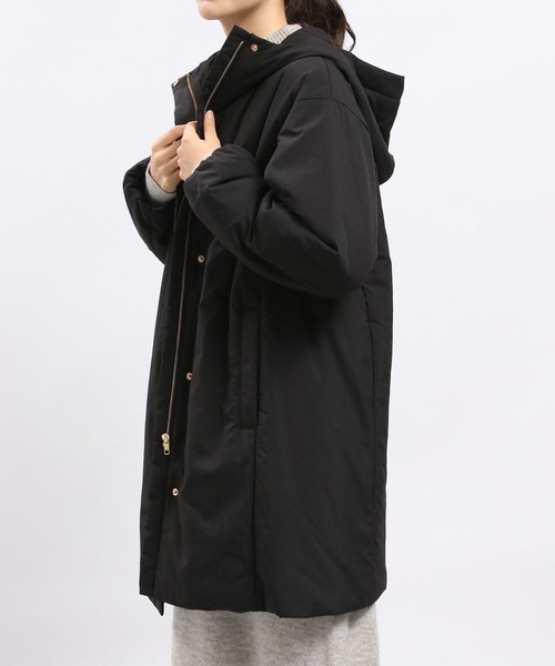 GLOBAL WORK Smile Seed Store（グローバルワーク スマイルシードストア）の「エアサーマルコート/704197（その他アウター・レディース・ブラック/アイボリー・MEDIUM/X-LARGE/SMALL/LARGE）」の19枚目の写真