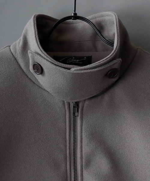 SITRY(シトリー)の「wool like over size dolman sleeve blouson/ウールライク オーバーサイズ ドルマンスリーブ ブルゾン(ブルゾン・メンズ・ホワイト/ブラック/チャコールグレー/グレイッシュベージュ/ブラウン・L/M)」の13枚目の写真