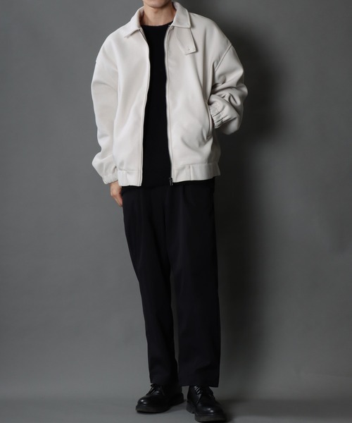 SITRY(シトリー)の「wool like over size dolman sleeve blouson/ウールライク オーバーサイズ ドルマンスリーブ ブルゾン(ブルゾン・メンズ・ホワイト/ブラック/チャコールグレー/グレイッシュベージュ/ブラウン・L/M)」の18枚目の写真