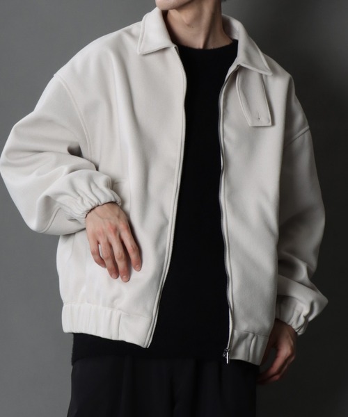 SITRY(シトリー)の「wool like over size dolman sleeve blouson/ウールライク オーバーサイズ ドルマンスリーブ ブルゾン(ブルゾン・メンズ・ホワイト/ブラック/チャコールグレー/グレイッシュベージュ/ブラウン・L/M)」の20枚目の写真