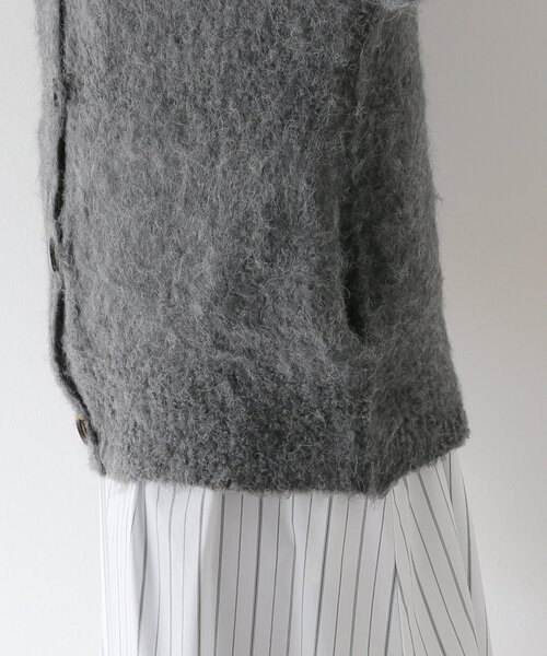 B.C STOCK(ベーセーストック)の「《追加》シャギーカーディガン(カーディガン/ボレロ・レディース・チャコールグレー/ベージュ/イエロー/ブルー・FREE)」の14枚目の写真