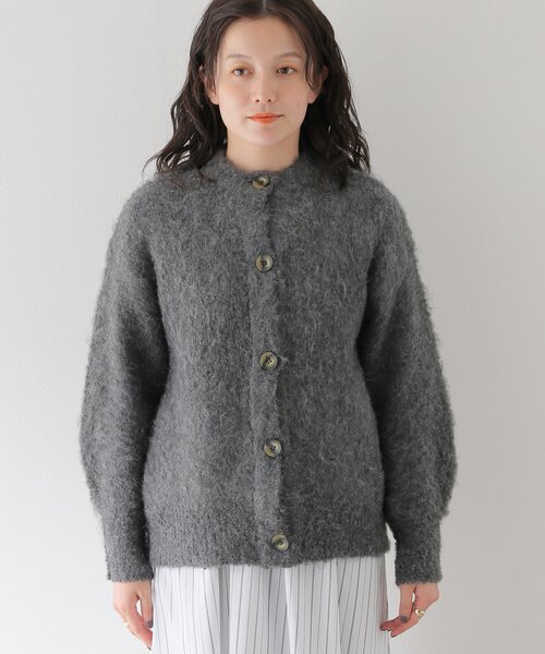 B.C STOCK(ベーセーストック)の「《追加》シャギーカーディガン(カーディガン/ボレロ・レディース・チャコールグレー/ベージュ/イエロー/ブルー・FREE)」の12枚目の写真