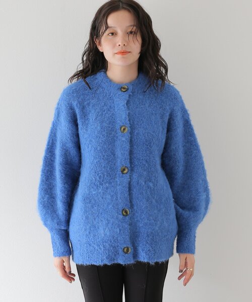 B.C STOCK(ベーセーストック)の「《追加》シャギーカーディガン(カーディガン/ボレロ・レディース・チャコールグレー/ベージュ/イエロー/ブルー・FREE)」の8枚目の写真