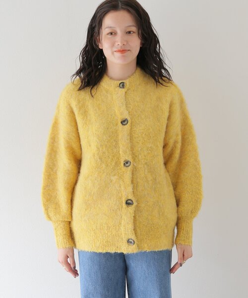 B.C STOCK(ベーセーストック)の「《追加》シャギーカーディガン(カーディガン/ボレロ・レディース・チャコールグレー/ベージュ/イエロー/ブルー・FREE)」の6枚目の写真