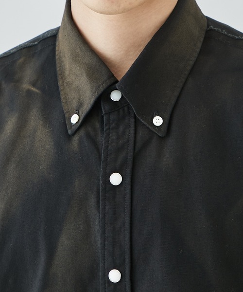 Jieda(ジエダ)の「SPRAY B.D CUTTING OVER SHIRT(シャツ/ブラウス・メンズ・ブラック・1/2)」の18枚目の写真