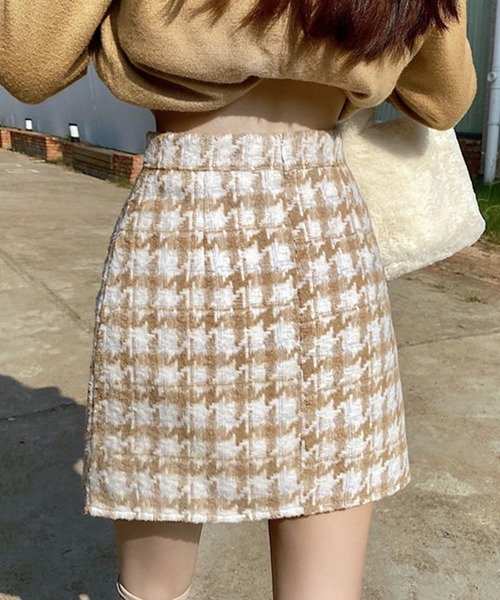 ☆Valentino☆セール！コットン カラー ツイード ミニスカート Valentino スカート - Avorio | FWRD