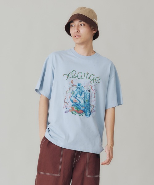 XLARGE（エクストララージ）の「FEEL NATURE S/S TEE（Tシャツ/カットソー・メンズ・ホワイト/ライトブルー/オレンジ・S/L/M/XL）」の14枚目の写真