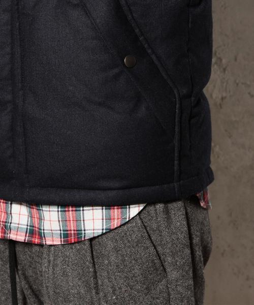 green label relaxing（グリーンレーベルリラクシング）の「TAS/FLAN HOOD ダウンベスト◆（ダウンベスト・メンズ・グレー/ネイビー・MEDIUM/LARGE/X-LARGE/SMALL）」の8枚目の写真