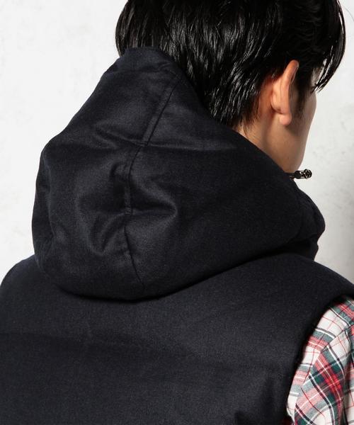 green label relaxing（グリーンレーベルリラクシング）の「TAS/FLAN HOOD ダウンベスト◆（ダウンベスト・メンズ・グレー/ネイビー・MEDIUM/LARGE/X-LARGE/SMALL）」の17枚目の写真