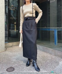 CAPRICIEUX LE'MAGE | サス付ラップスカート(スカート)