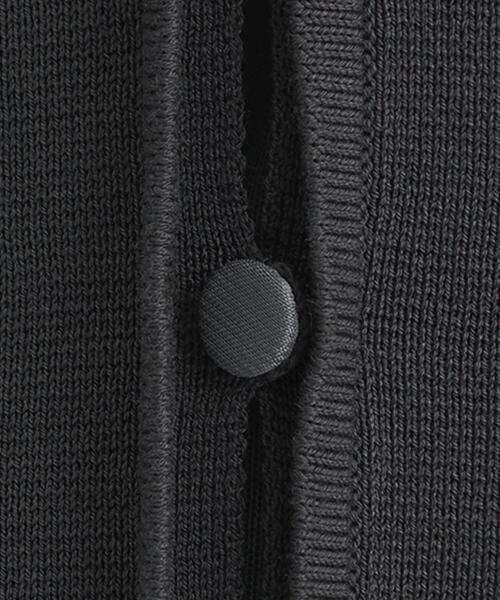 green label relaxing（グリーンレーベルリラクシング）の「フォルム コンパクト カーディガン -ウォッシャブル-（カーディガン/ボレロ・レディース・ライトブルー/ダークグレー/レッド・FREE）」の9枚目の写真