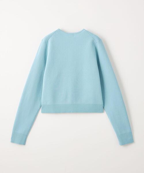 green label relaxing（グリーンレーベルリラクシング）の「フォルム コンパクト カーディガン -ウォッシャブル-（カーディガン/ボレロ・レディース・ライトブルー/ダークグレー/レッド・FREE）」の13枚目の写真