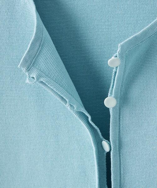 green label relaxing（グリーンレーベルリラクシング）の「フォルム コンパクト カーディガン -ウォッシャブル-（カーディガン/ボレロ・レディース・ライトブルー/ダークグレー/レッド・FREE）」の16枚目の写真