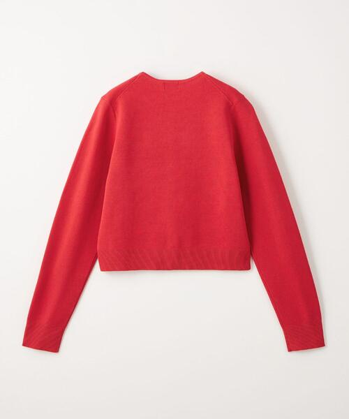 green label relaxing（グリーンレーベルリラクシング）の「フォルム コンパクト カーディガン -ウォッシャブル-（カーディガン/ボレロ・レディース・ライトブルー/ダークグレー/レッド・FREE）」の22枚目の写真