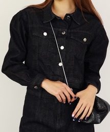 Chick | ▲DENIM JACKET+DENIM MINI SKIRT Set Up / デニムジャケット+デニムスカート セットアップ(セットアップ)