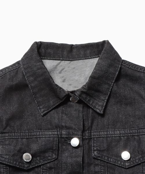 Chick(チック)の「▲DENIM JACKET+DENIM MINI SKIRT Set Up / デニムジャケット+デニムスカート セットアップ(セットアップ・レディース・ブルー/ブラック・S/L/M)」の5枚目の写真