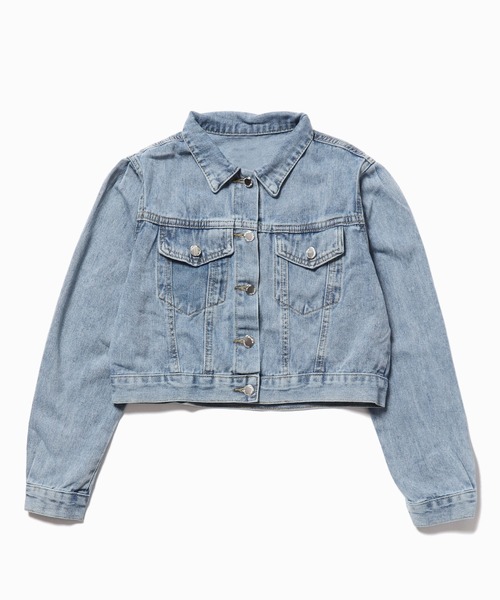 Chick(チック)の「▲DENIM JACKET+DENIM MINI SKIRT Set Up / デニムジャケット+デニムスカート セットアップ(セットアップ・レディース・ブルー/ブラック・S/L/M)」の16枚目の写真