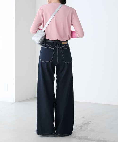 ★新品同様★WILLSELECTION デニムハイウエストバギーパンツ LOULOU WILLOUGHBY】デニムバギーパンツ|allureville OFFICIAL