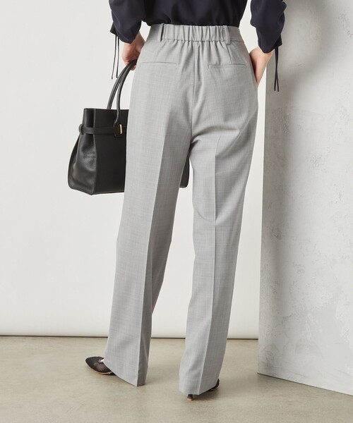 NOLLEY’S Sophi（ノーリーズソフィ）の「《セットアップ対応》ウォッシャブルトロセミワイドパンツ（その他パンツ・レディース・ライトグレー/ブラック・36/38）」の21枚目の写真