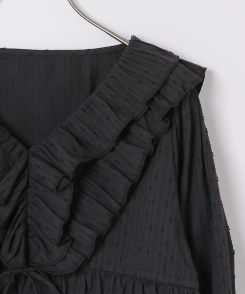 Heather(ヘザー)の「アソートフリルブラウス 109081(シャツ/ブラウス・レディース・ベージュ系その他/ブラック/オフホワイト・FREE)」の9枚目の写真