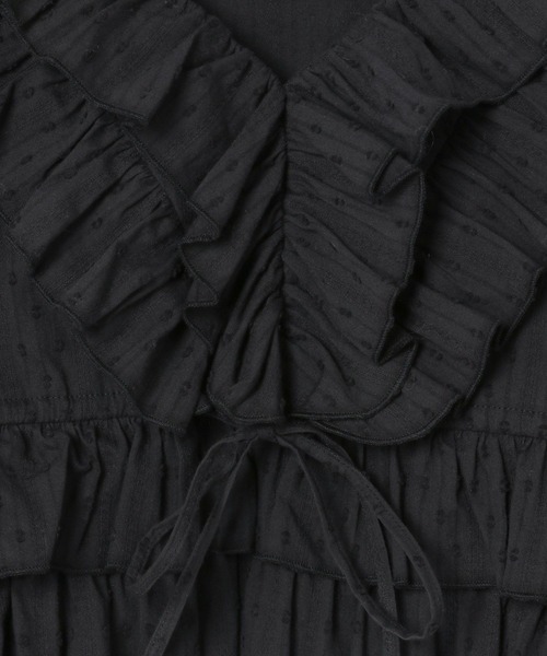 Heather(ヘザー)の「アソートフリルブラウス 109081(シャツ/ブラウス・レディース・ベージュ系その他/ブラック/オフホワイト・FREE)」の4枚目の写真