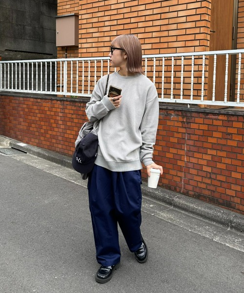 CIAOPANIC TYPY（チャオパニックティピー）の「ウェーブワッフルピグメントスウェット（スウェット・メンズ・サックスブルー/グレー/ピンク/チャコールグレー・MEDIUM/LARGE）」の18枚目の写真