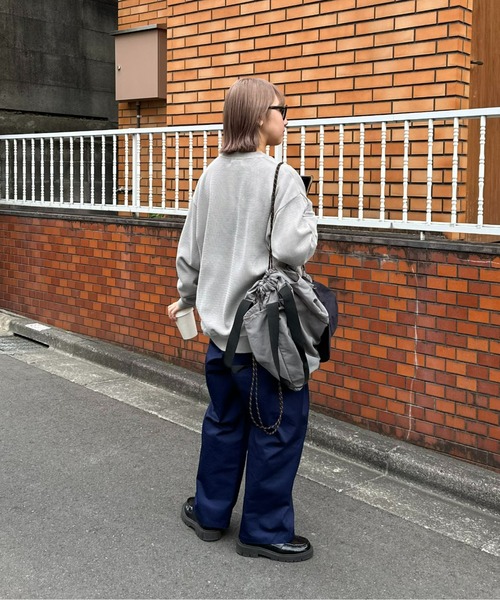 CIAOPANIC TYPY（チャオパニックティピー）の「ウェーブワッフルピグメントスウェット（スウェット・メンズ・サックスブルー/グレー/ピンク/チャコールグレー・MEDIUM/LARGE）」の17枚目の写真