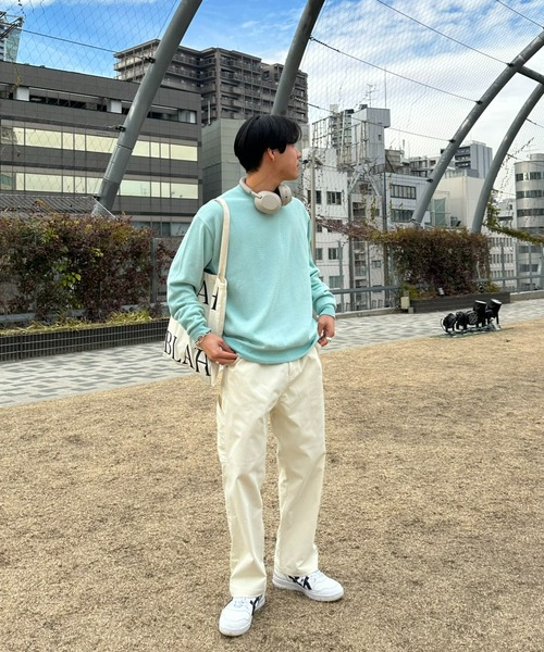 CIAOPANIC TYPY（チャオパニックティピー）の「ウェーブワッフルピグメントスウェット（スウェット・メンズ・サックスブルー/グレー/ピンク/チャコールグレー・MEDIUM/LARGE）」の19枚目の写真