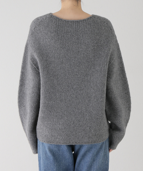 map　プラージュ　COTTON WOOL PUFF ニット　グレー NORSE PROJECTS / ノースプロジェクト KETEL RELAXED COTTON WOOL