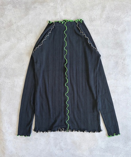 HOGAN RANCH WEAR(ホーガンランチウエア)の「メローリブカットソー/おとな(Tシャツ/カットソー・レディース・ブラック/ブルー/オフホワイト・160cm)」の3枚目の写真